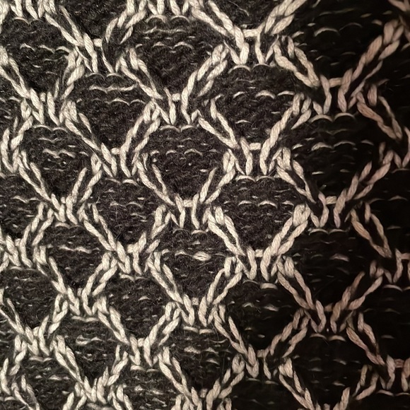 Krimson Klover Midnight Sun Button Cardigan in BLACK AND WHITE. Size Small - Picture 6 of 10